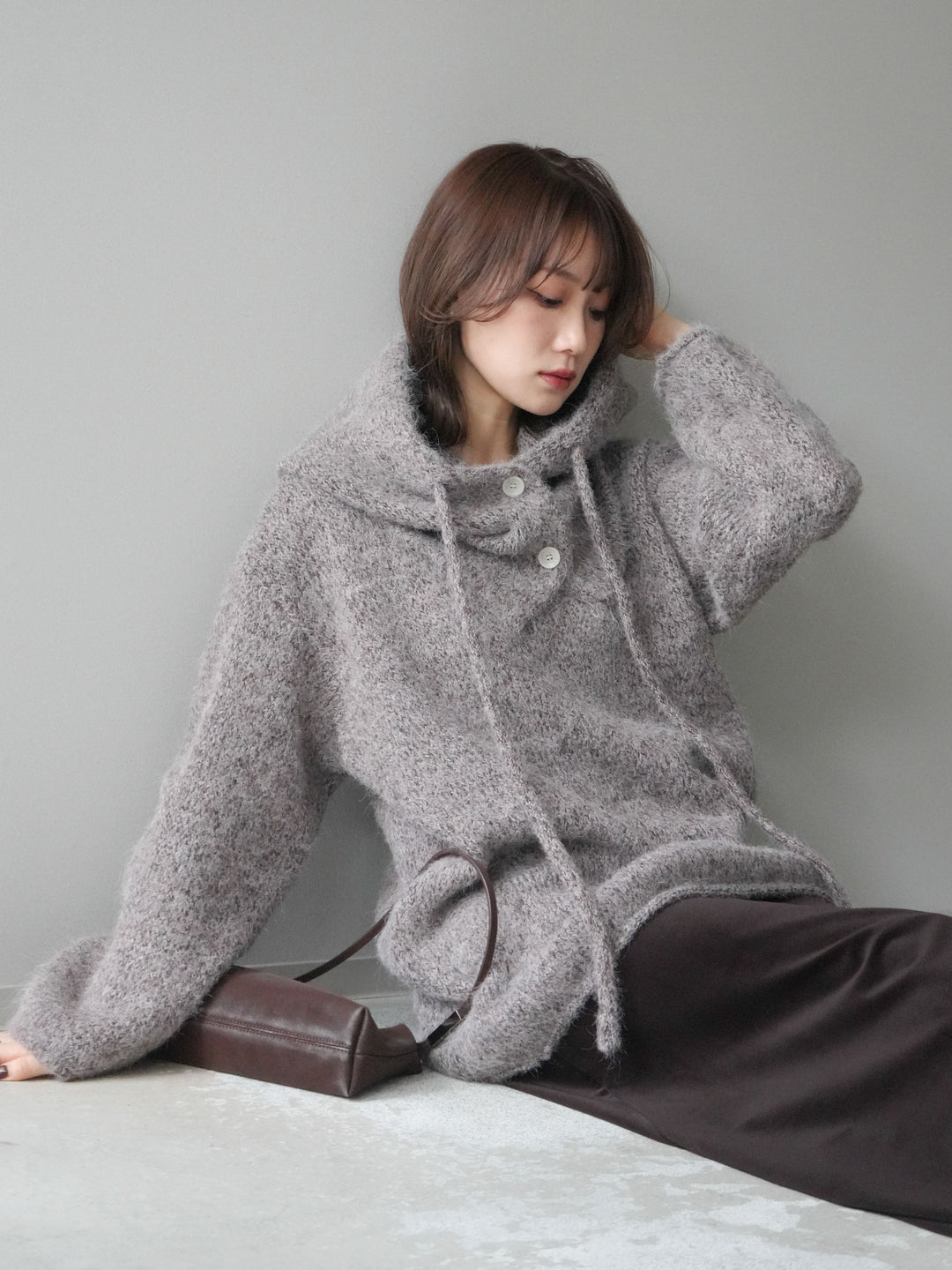 [SET]バラクラバSETニットプルオーバー+バラクラバSETニットプルオーバー(2set)