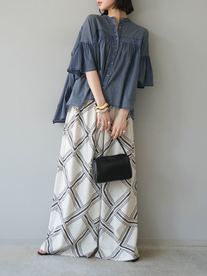 [訂位] 麻繩休閒褲/象牙白