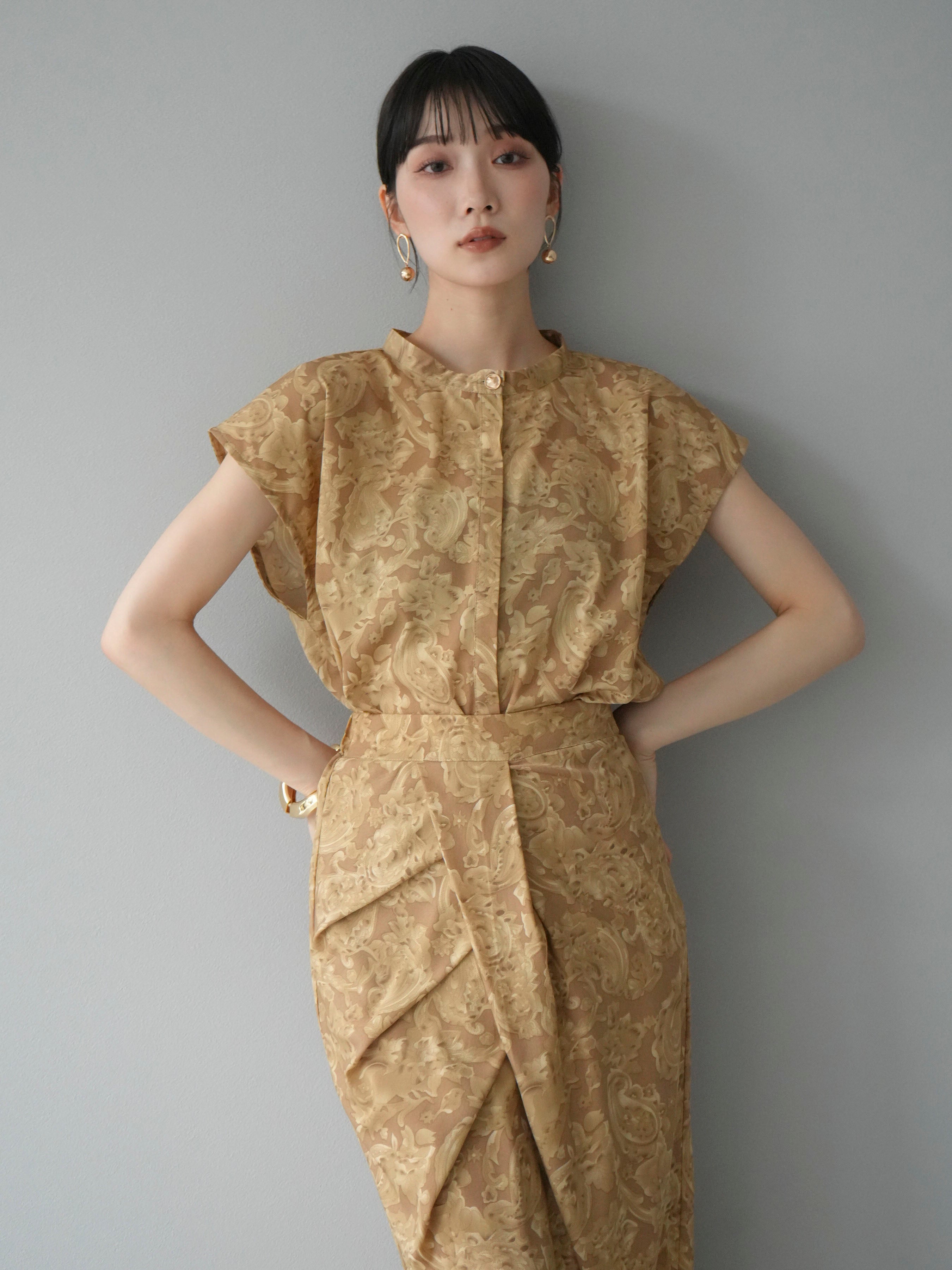 トップス 美品 ◇ SEE BY CHLOE ペイズリー柄 ボタンブラウス