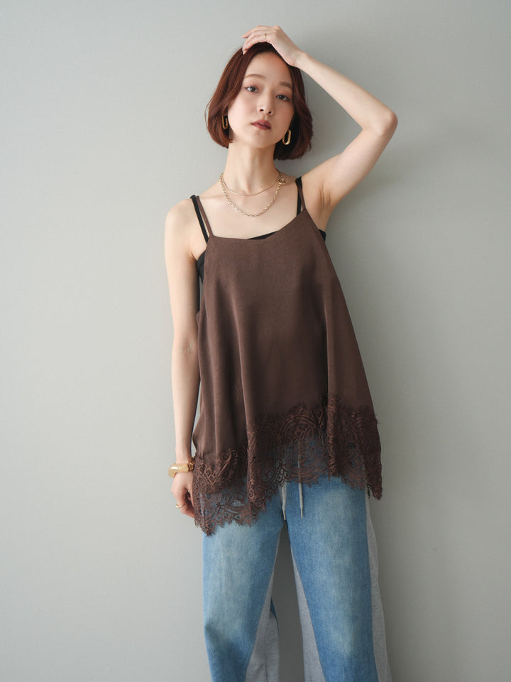 [SET]レーストリムキャミソール+レーストリムキャミソール(2set)