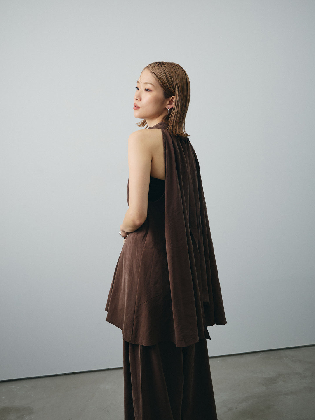 [SET] 桃色拉絨吊帶衫＆寬褲 SET UP（2 套）