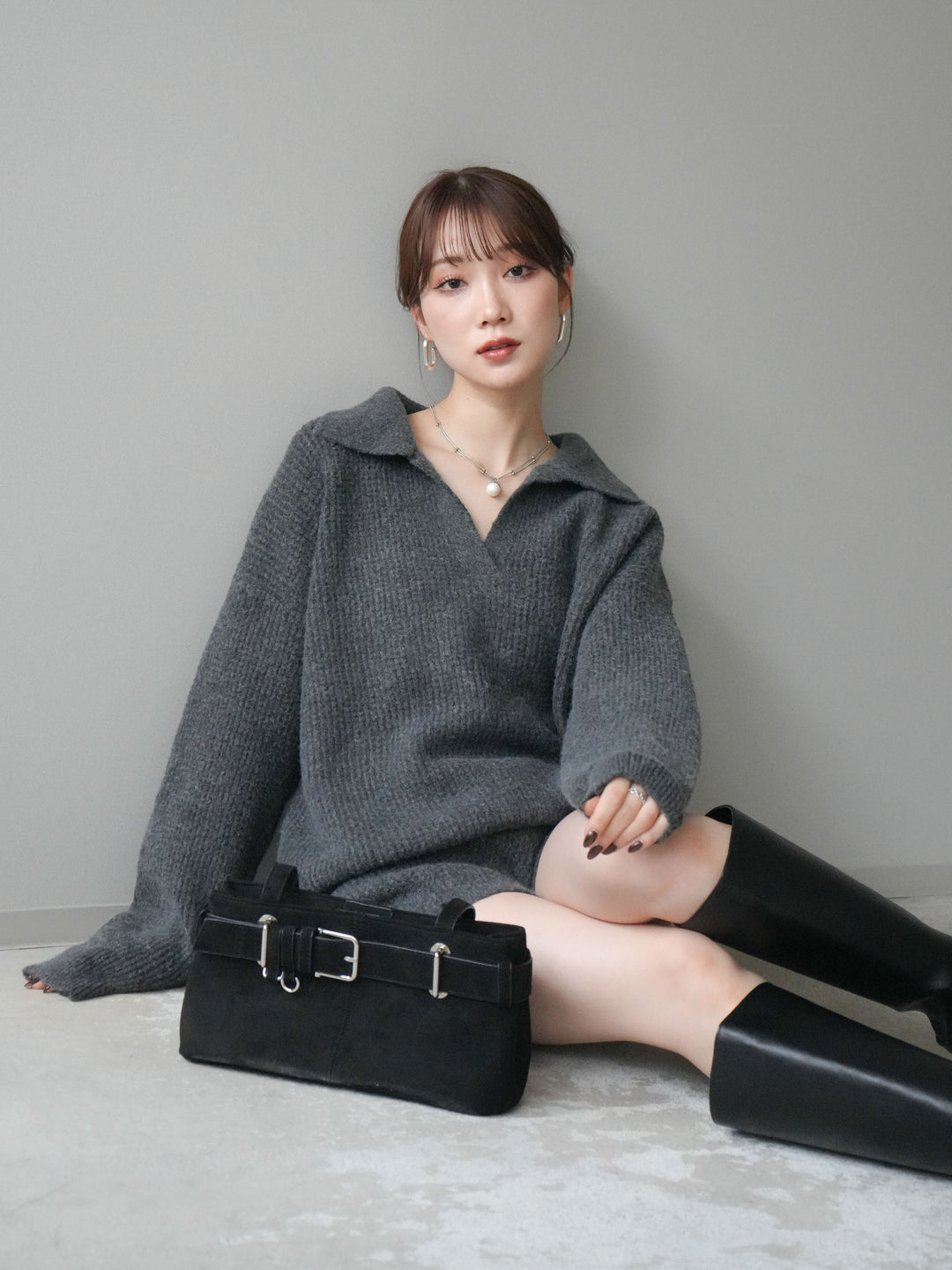 [SET]ポロニットプルオーバー＆ショートパンツSET UP+ポロニットプルオーバー＆ショートパンツSET UP(2set)