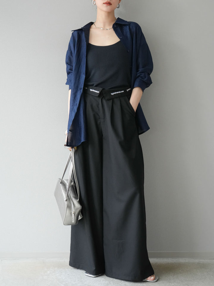 [予約]ワッシャーシャイニーシャツ/ブルー