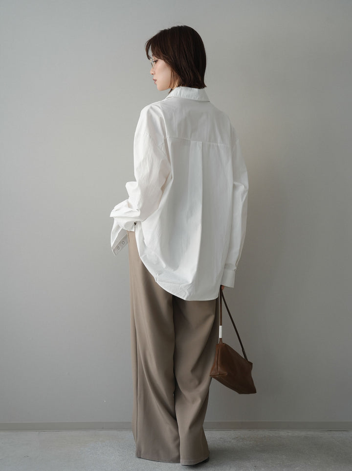 [予約]ベルト付キーホルダーモチーフワイドパンツ/mocha