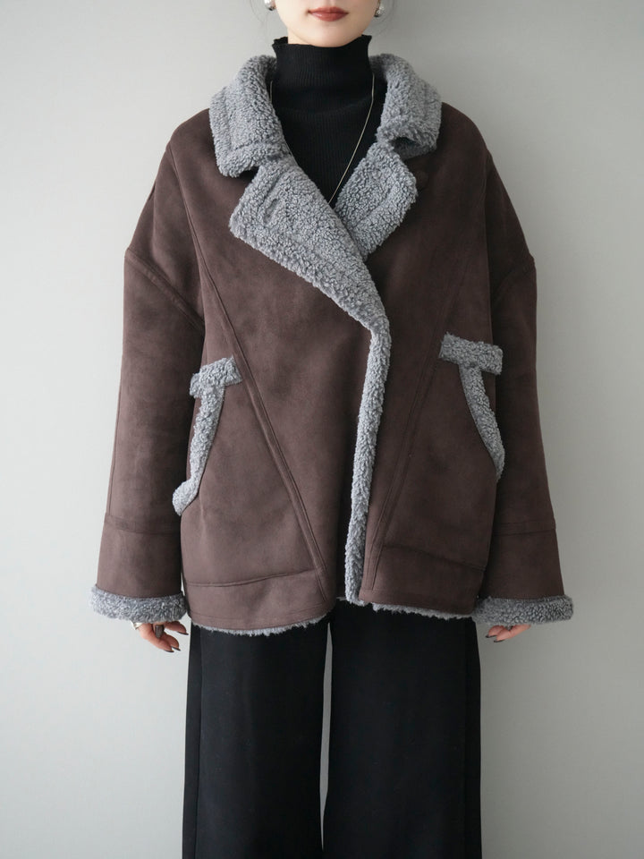 [予約]ムートンボアジャケット/brown