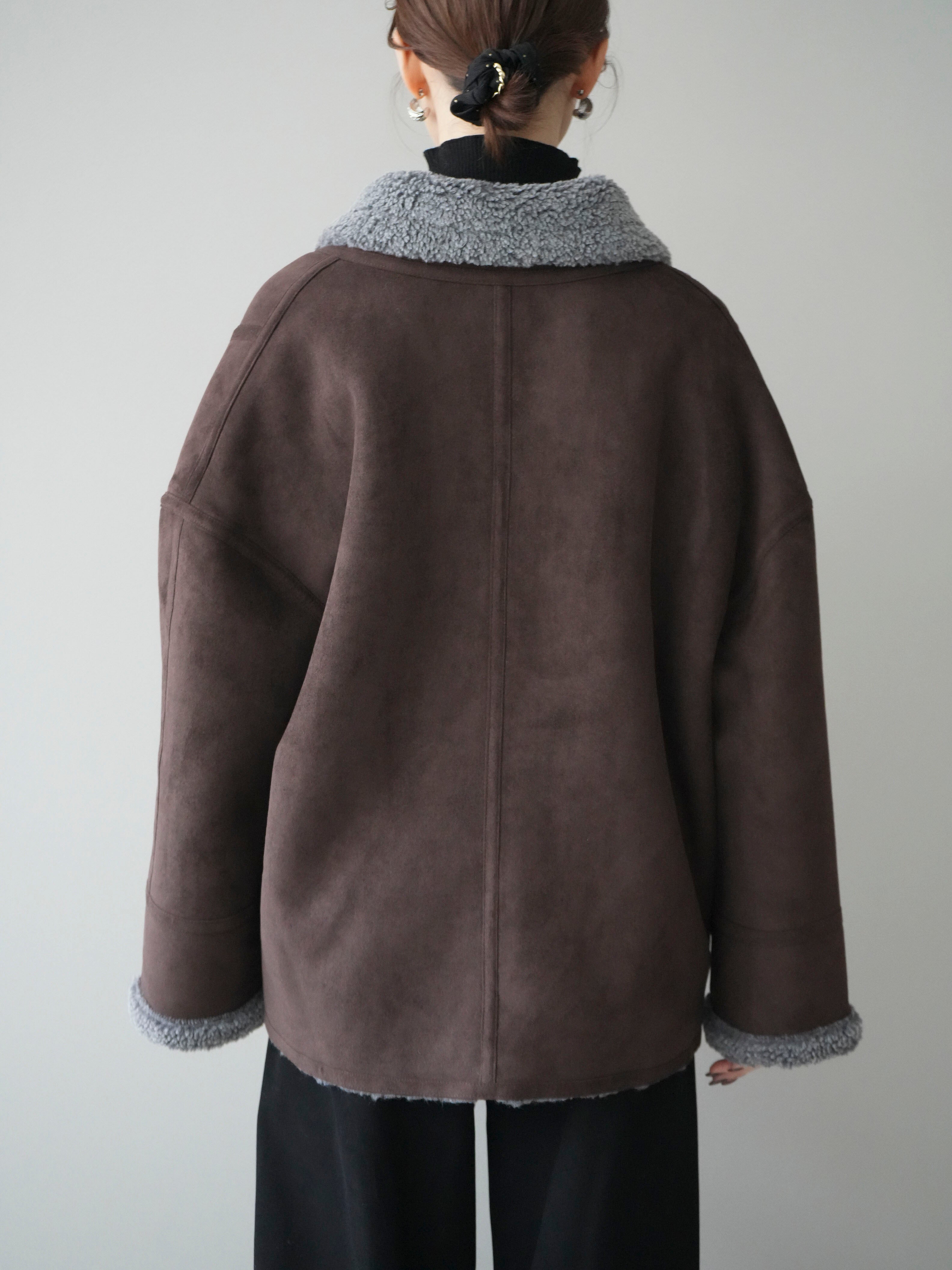 予約]ムートンボアジャケット/brown – Lumier