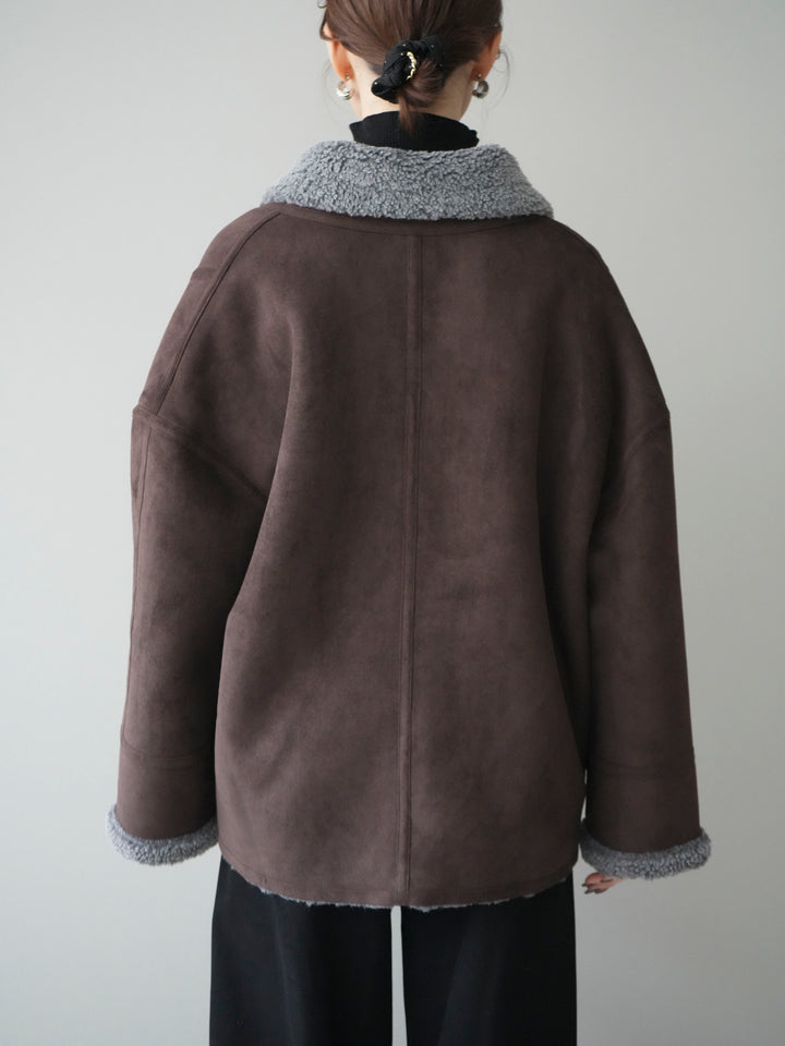 [予約]ムートンボアジャケット/brown