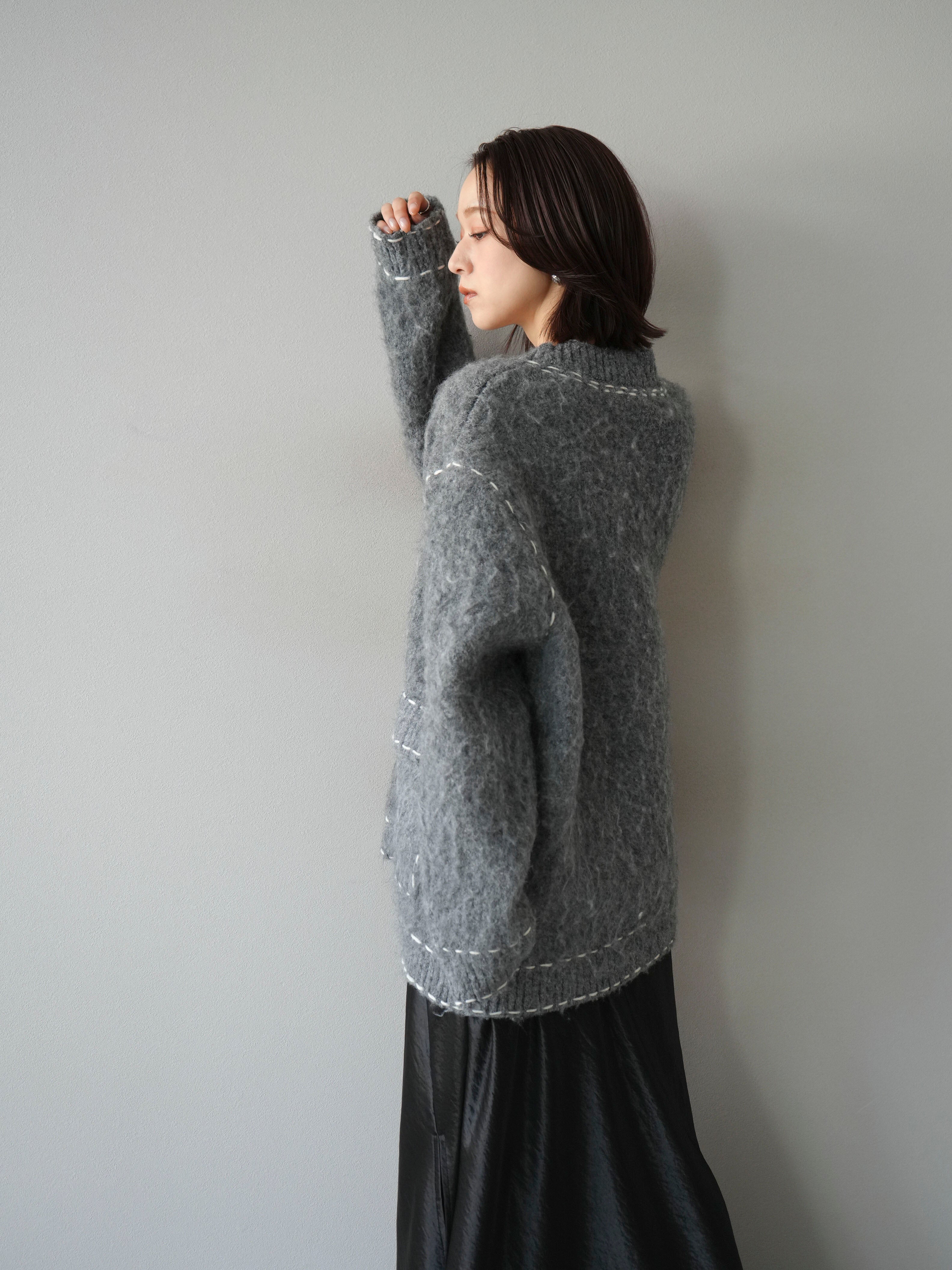 BPN イレヘム 裾 カーディガン セール】裾丸Vネックニットカーディガン（カーディガン/ボレロ