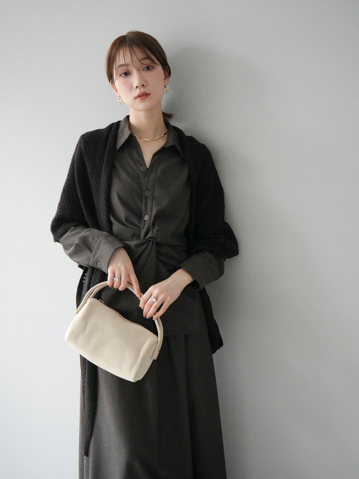 [SET]ツイストデザインシャツ＆スカートSET UP