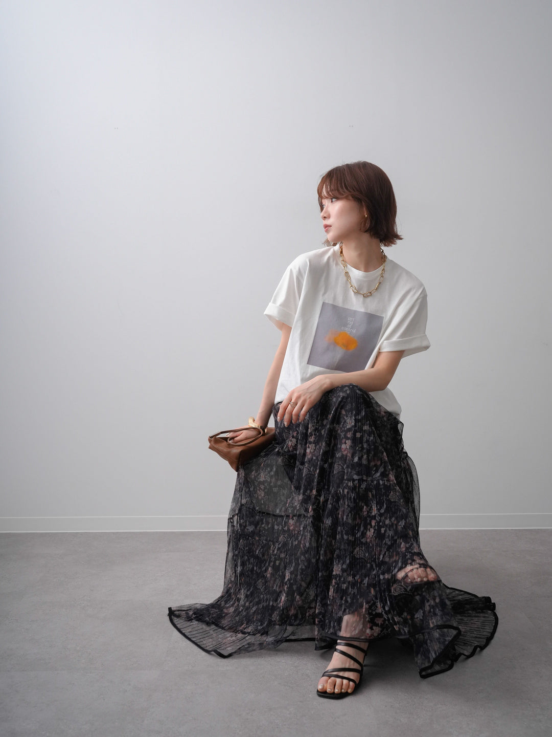 [予約]ニュアンスフローラルフォトTEE/OFF3
