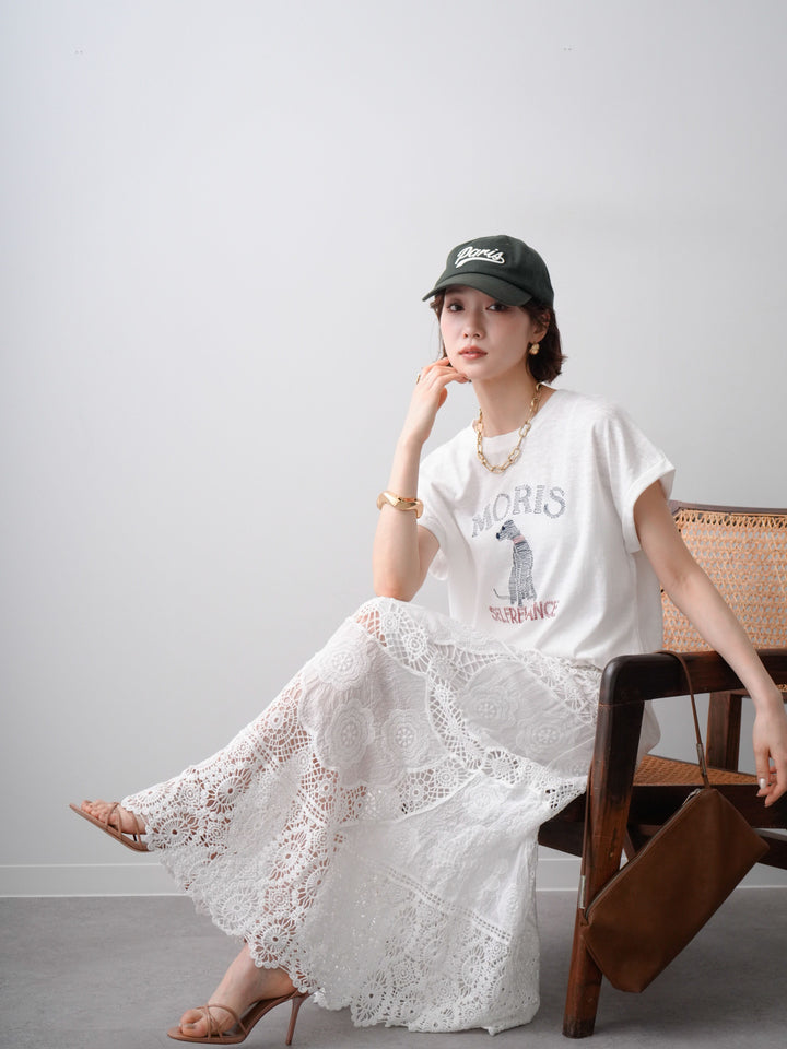 [SET]ドッグエンブロイダリーTEE+ドッグエンブロイダリーTEE(2set)