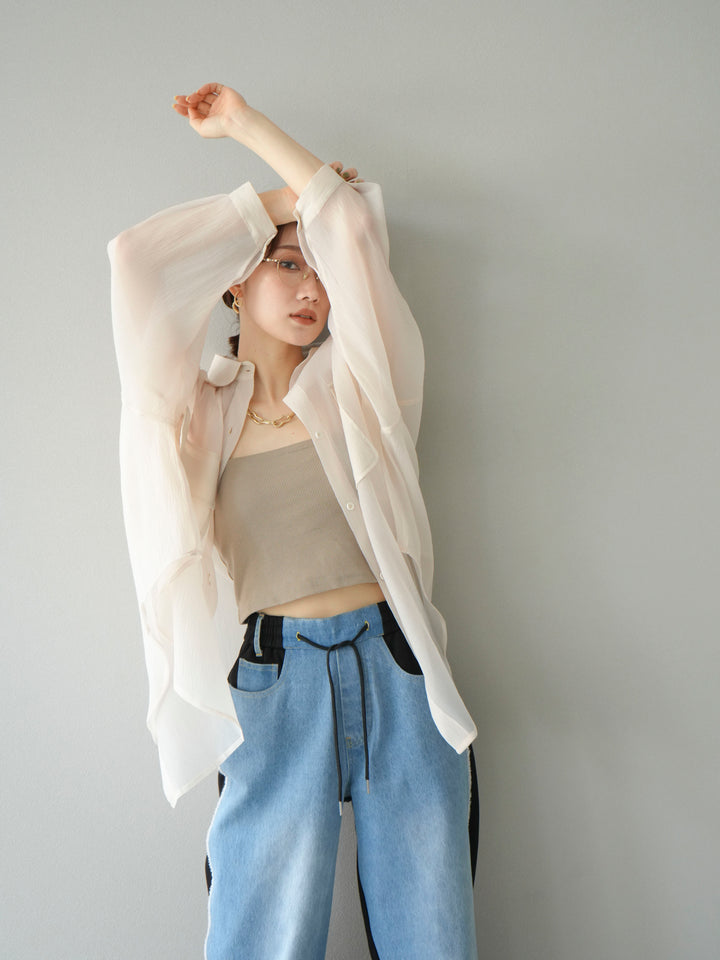 [予約]BIGポケットオーバーシアーシャツ/ホワイト