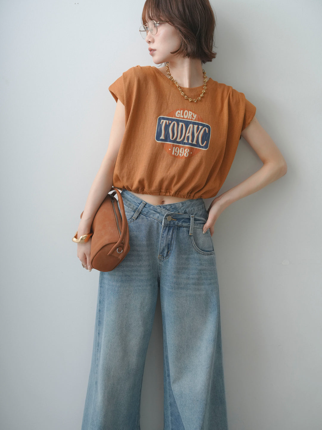 [SET]ヴィンテージロゴドロストTEE+選べるアクセセット(2set)