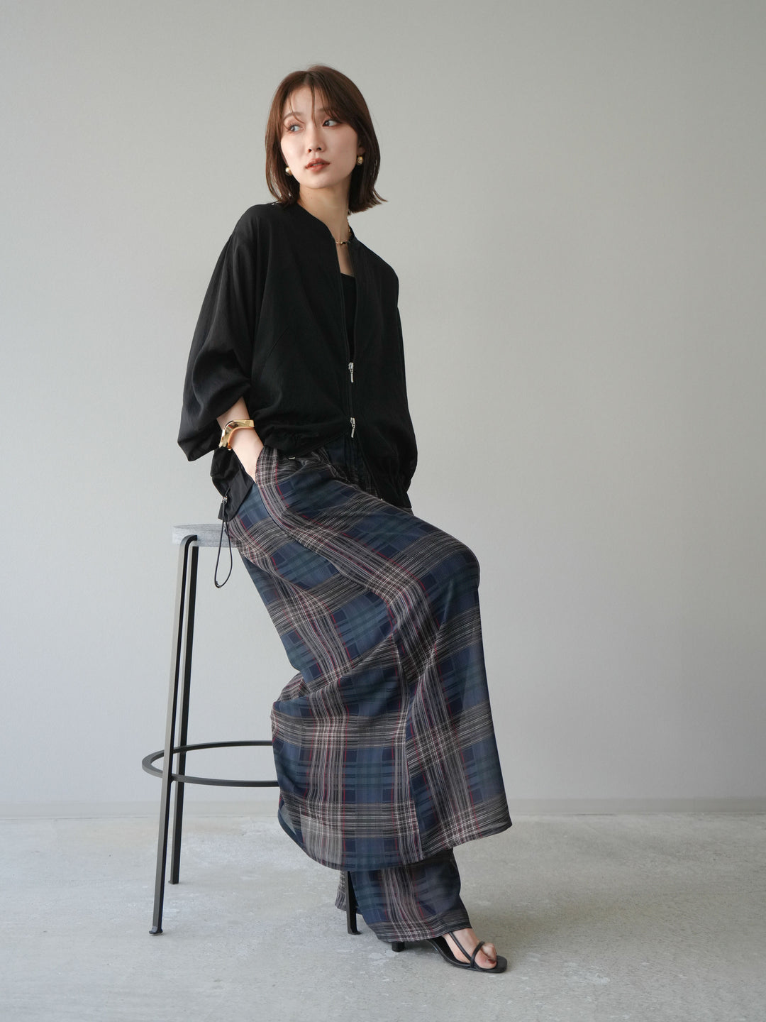 [預訂] Washer Sheer Blouson/黑色