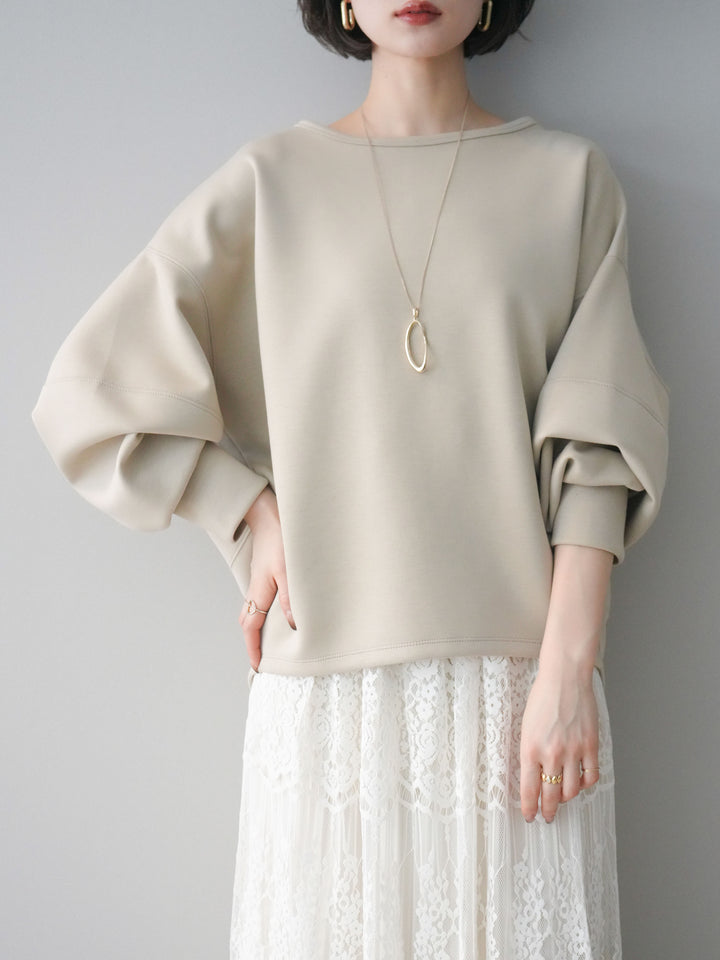 [予約]ライトポンチコクーンプルオーバー/beige