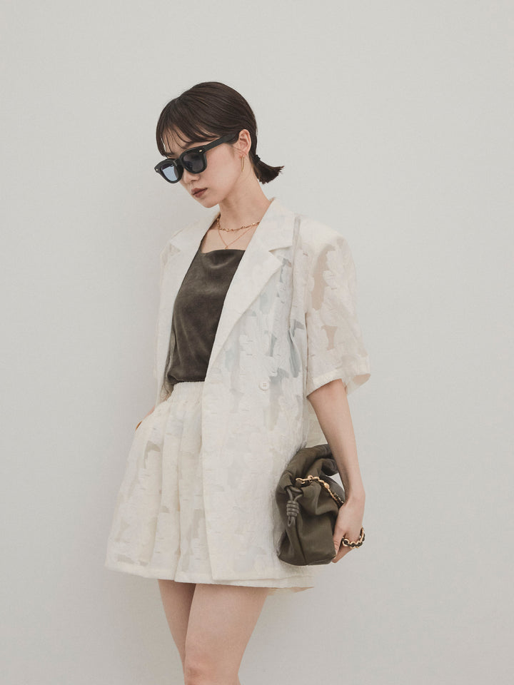 [SET]シアージャガードハーフジャケット＆ハーフパンツSET UP(2set)