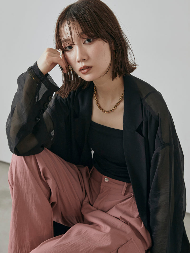 [予約]ミリタリーカーゴパンツ/ピンク