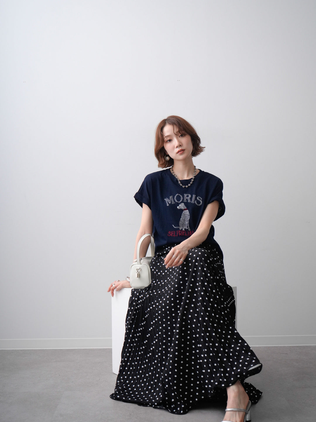 [SET]ドッグエンブロイダリーTEE+ドッグエンブロイダリーTEE(2set)