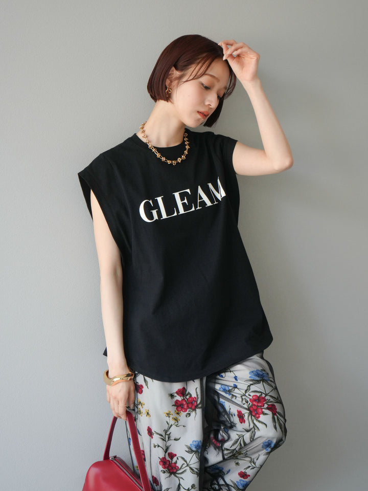 [預訂] 後標logo印花美國棉質T卹/黑色