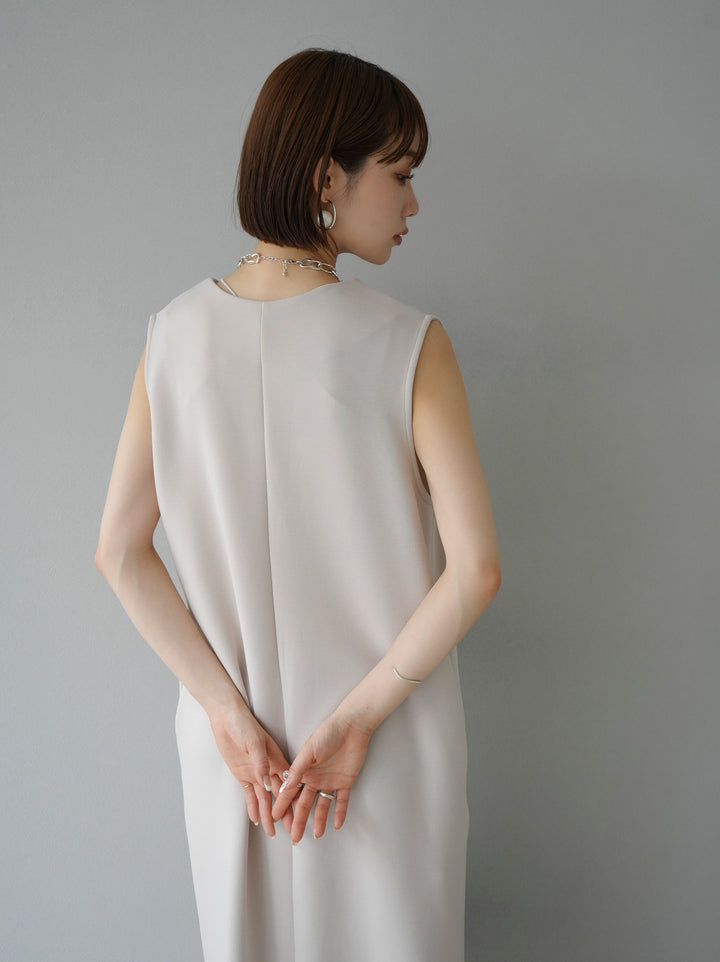 [Pre-order] Light Ponte French Sleeve Top Ensemble Dress/Ivory