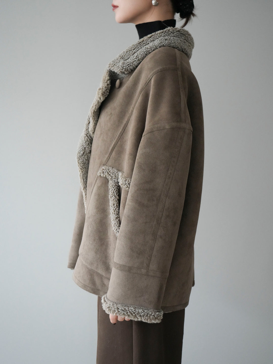 [予約]ムートンボアジャケット/khaki
