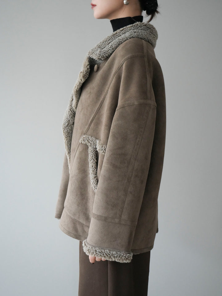 [予約]ムートンボアジャケット/khaki