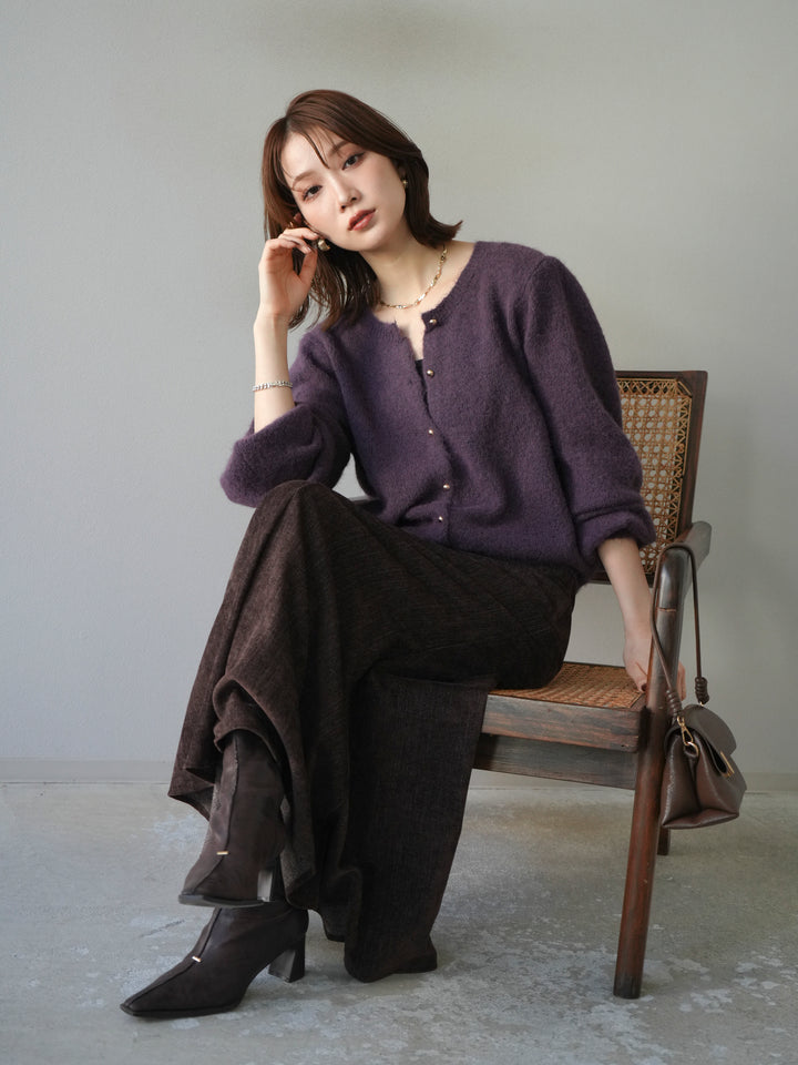 [SET]ゴールドボタンニットカーディガン+ゴールドボタンニットカーディガン(2set)