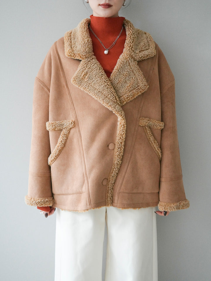 [予約]ムートンボアジャケット/beige