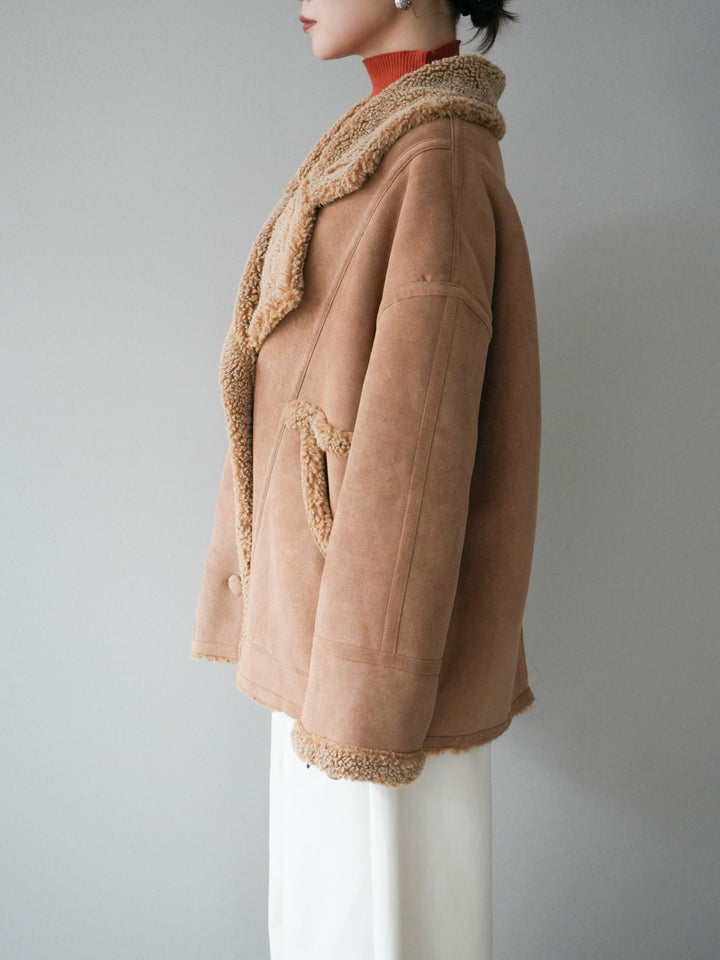 [予約]ムートンボアジャケット/beige