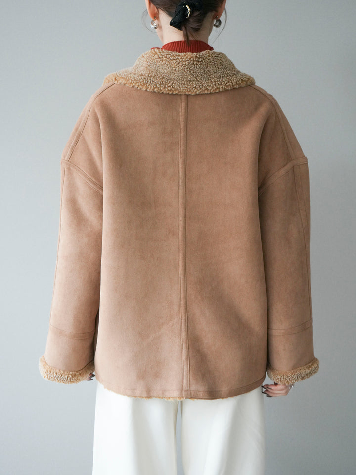 [予約]ムートンボアジャケット/beige