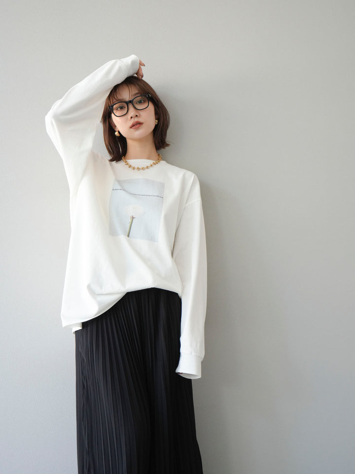 [予約]フラワーフォトプリントBIGロンT /オフ2