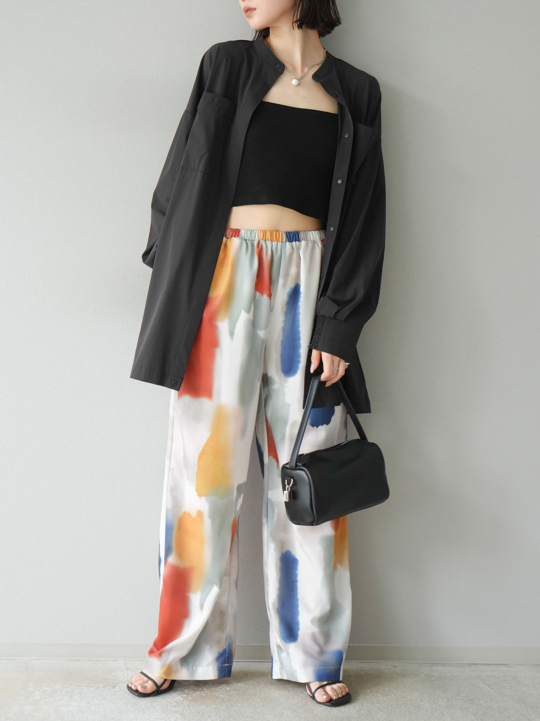 [予約]ICE TOUCH ２WAYオーバーシャツ/ブラック