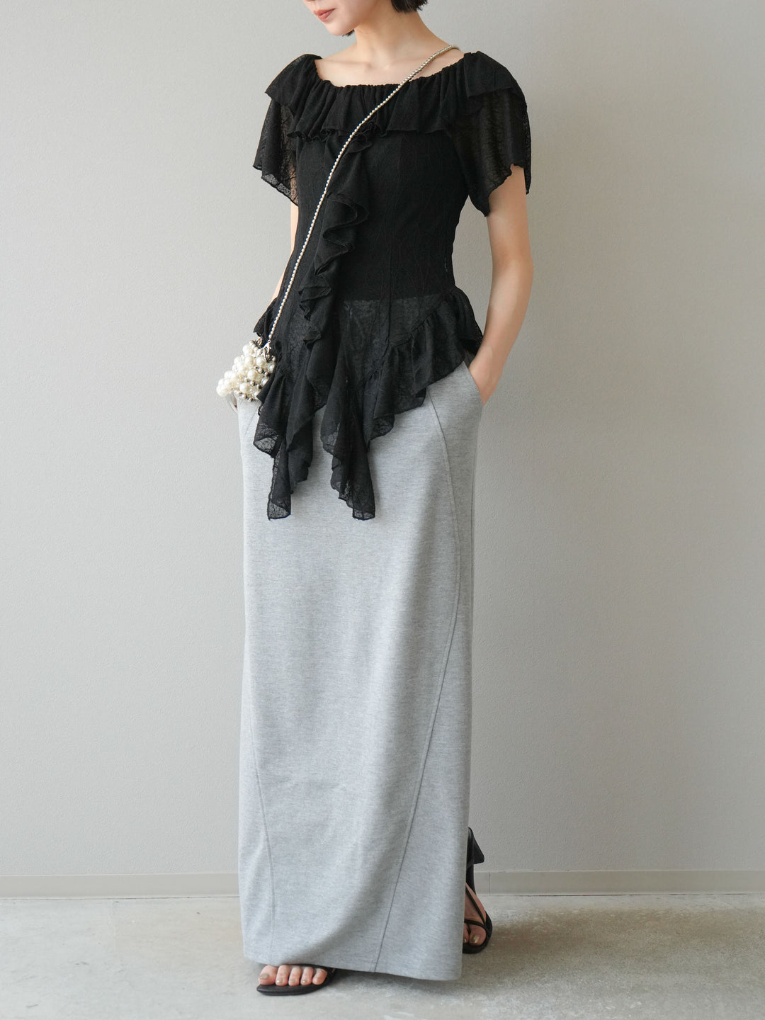 [SET] 毛衣長裙+毛衣長裙（2件套）