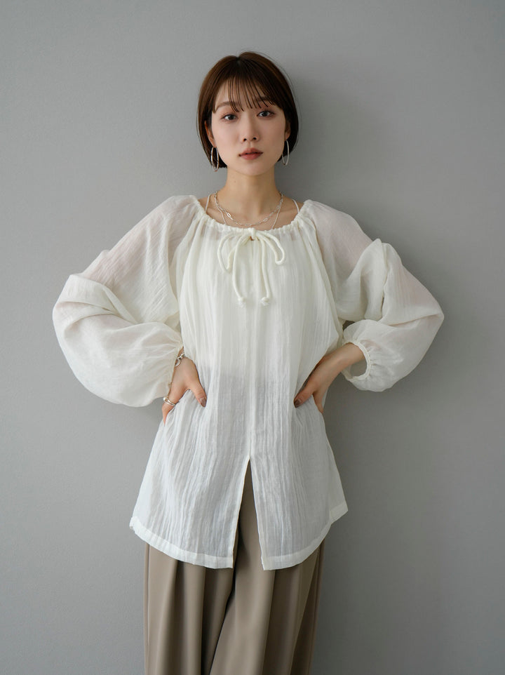 【預訂】純棉巴里紗襯衫/白色