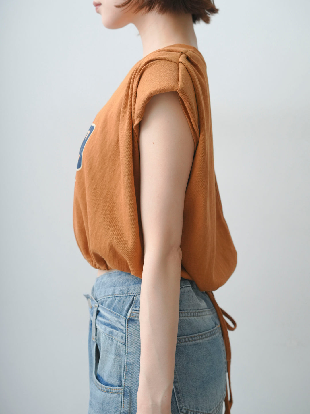 [予約]ヴィンテージロゴドロストTEE/orange