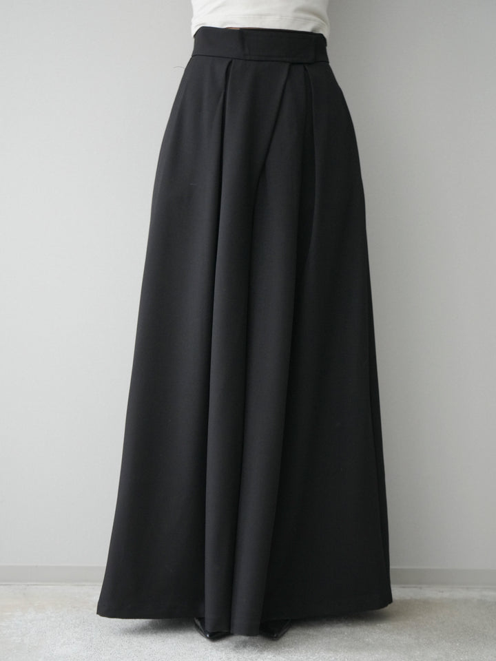 [予約]テープベルトタックバギーパンツ/black