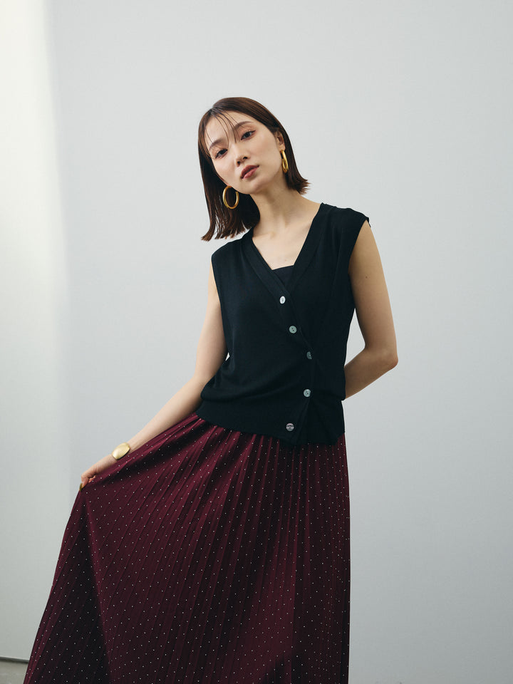 [SET]クールタッチ2WAYデザインニットベスト+クールタッチ2WAYデザインニットベスト(2set)