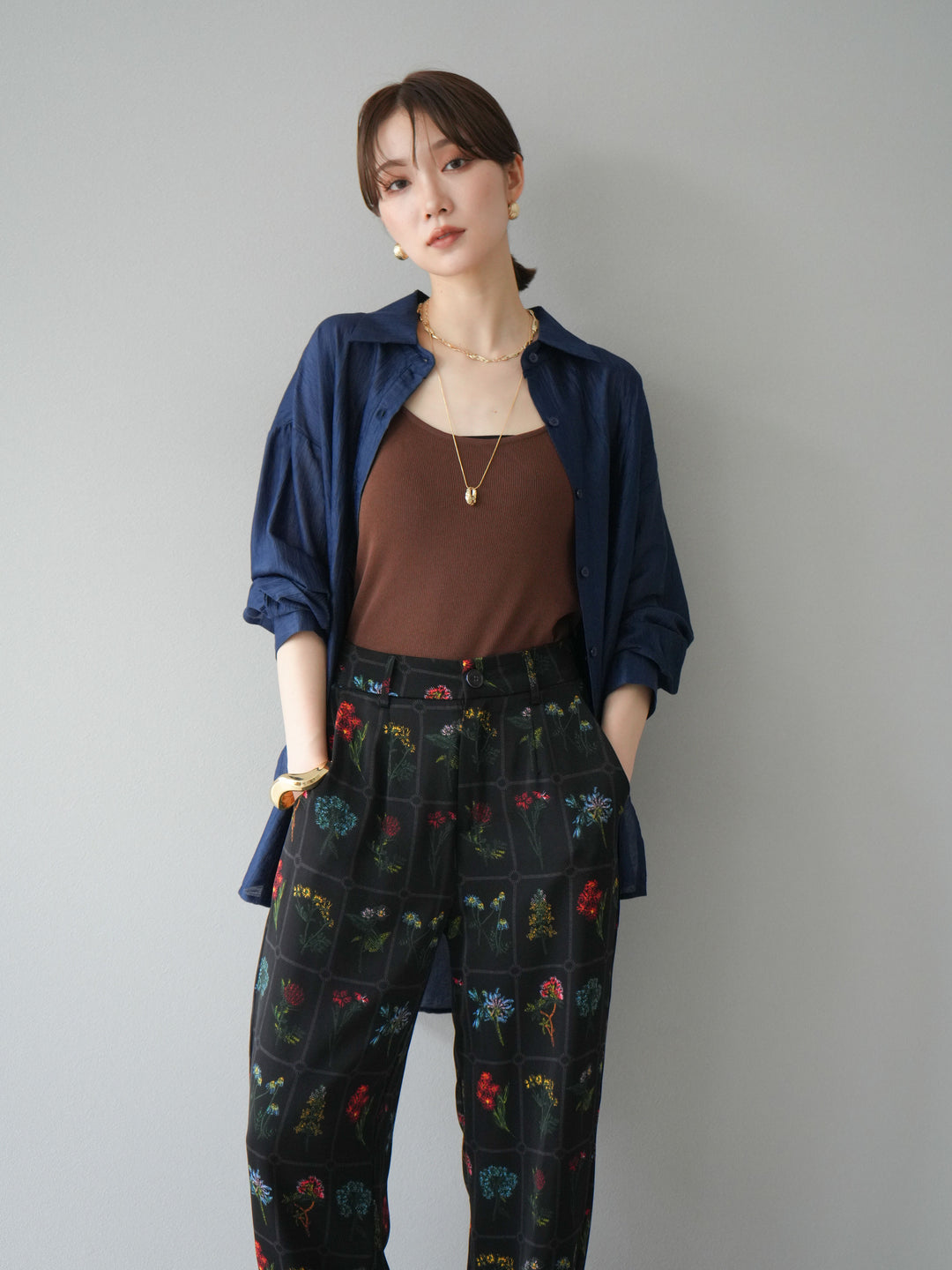 [予約]ワッシャーシャイニーシャツ/ブルー