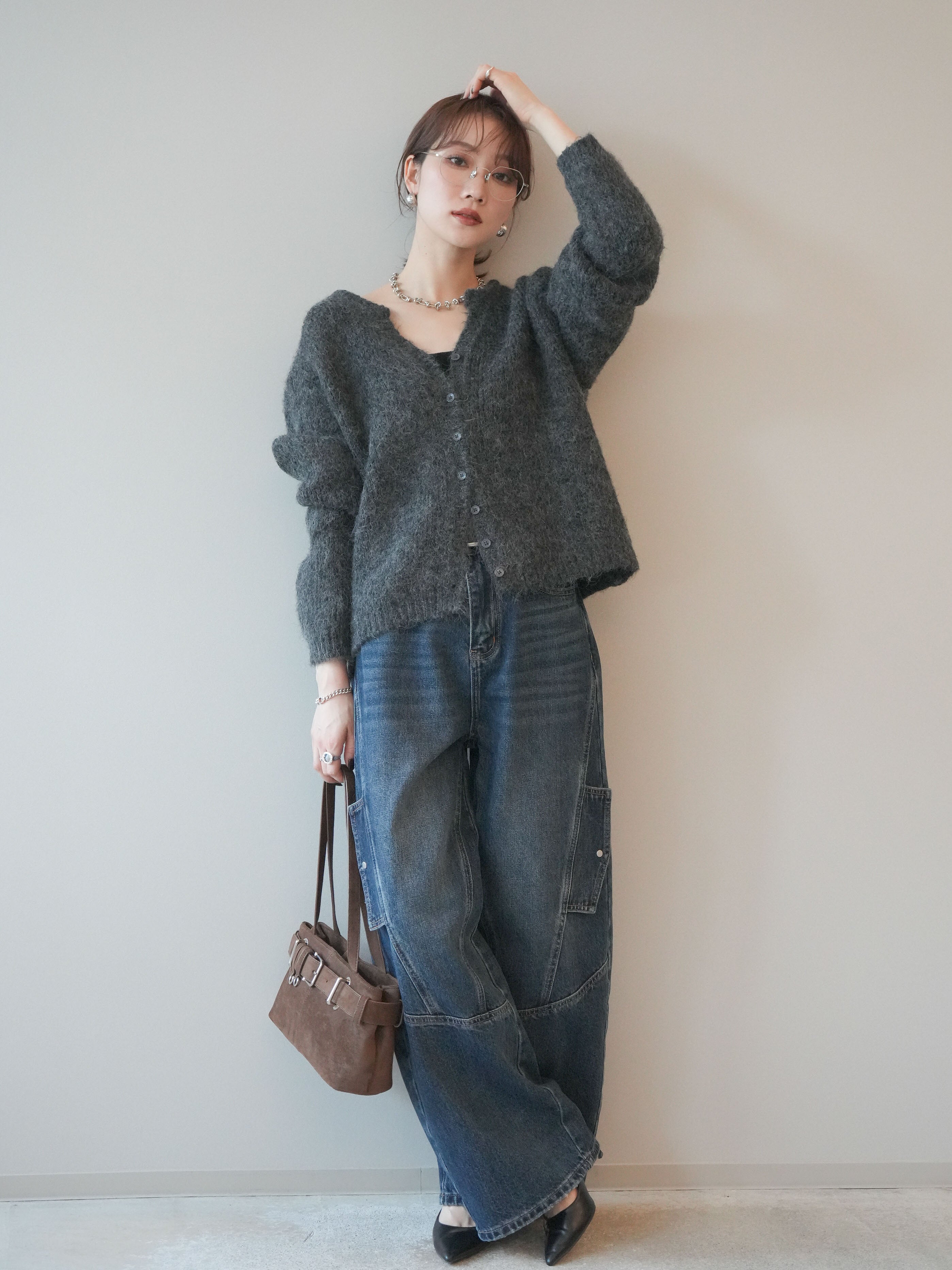 lumier カーゴデザインコクーンデニムパンツ/Navy 予約]カーゴデザインコクーンデニムパンツ/navy – Lumier