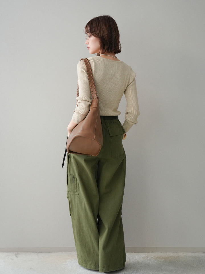 [予約]コットンタックループパンツ/khaki