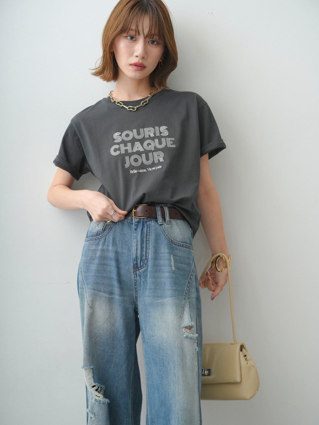 【套裝】Logo刺繡T卹+Logo刺繡T卹（2件組）
