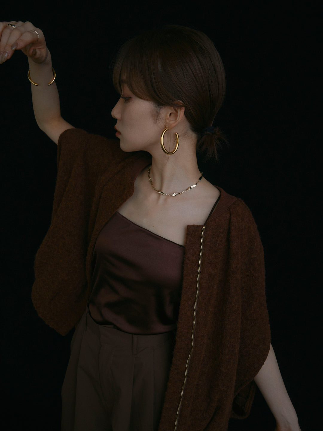 【Allure】[SET]ウール混コクーンブルゾン+ウール混コクーンブルゾン(2set)