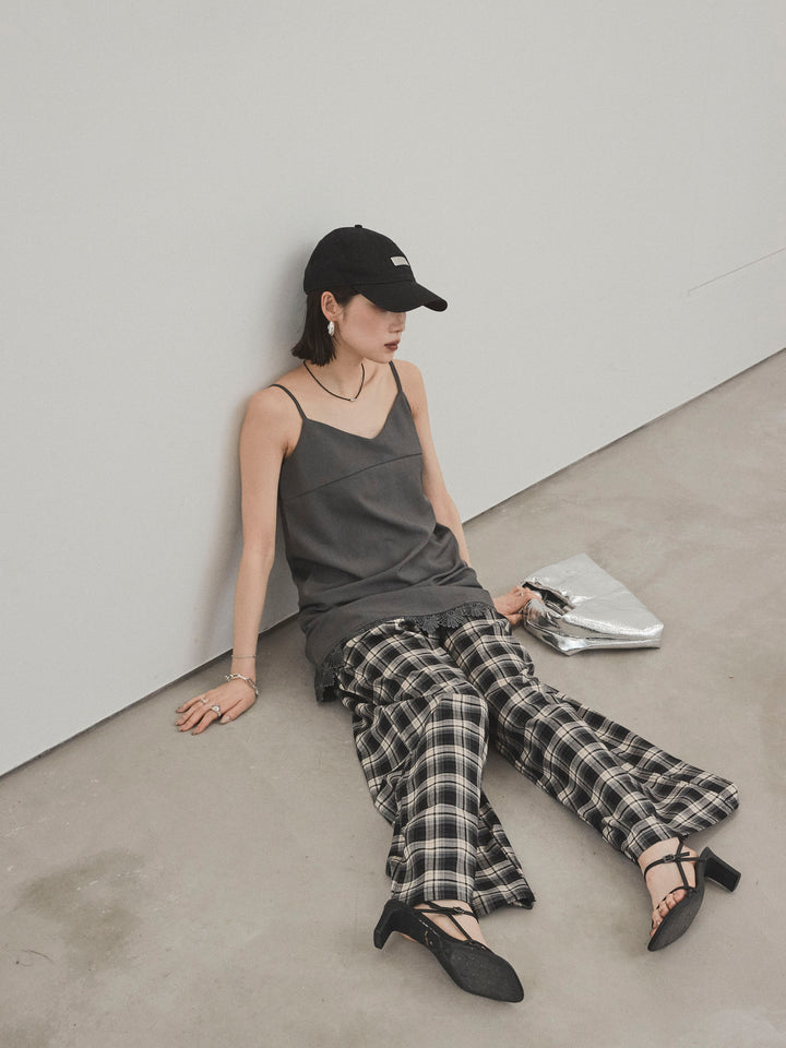 [SET]裾レース切替キャミミニワンピース+裾レース切替キャミミニワンピース(2set)