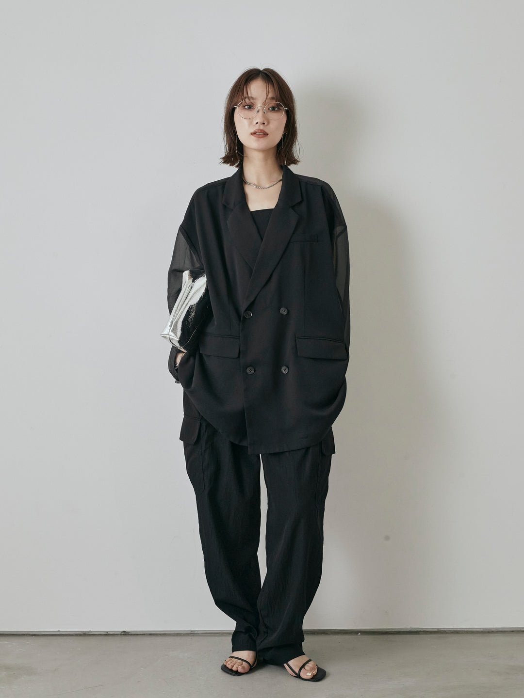 [預購] 軍裝工裝褲/黑色