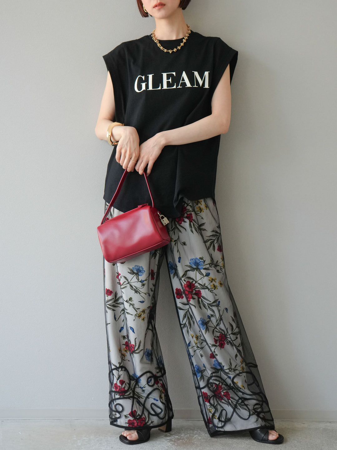 [預訂] 後標logo印花美國棉質T卹/黑色