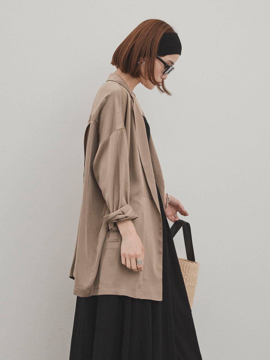 [SET]マットサテンジャケット+マットサテンジャケット(2set)