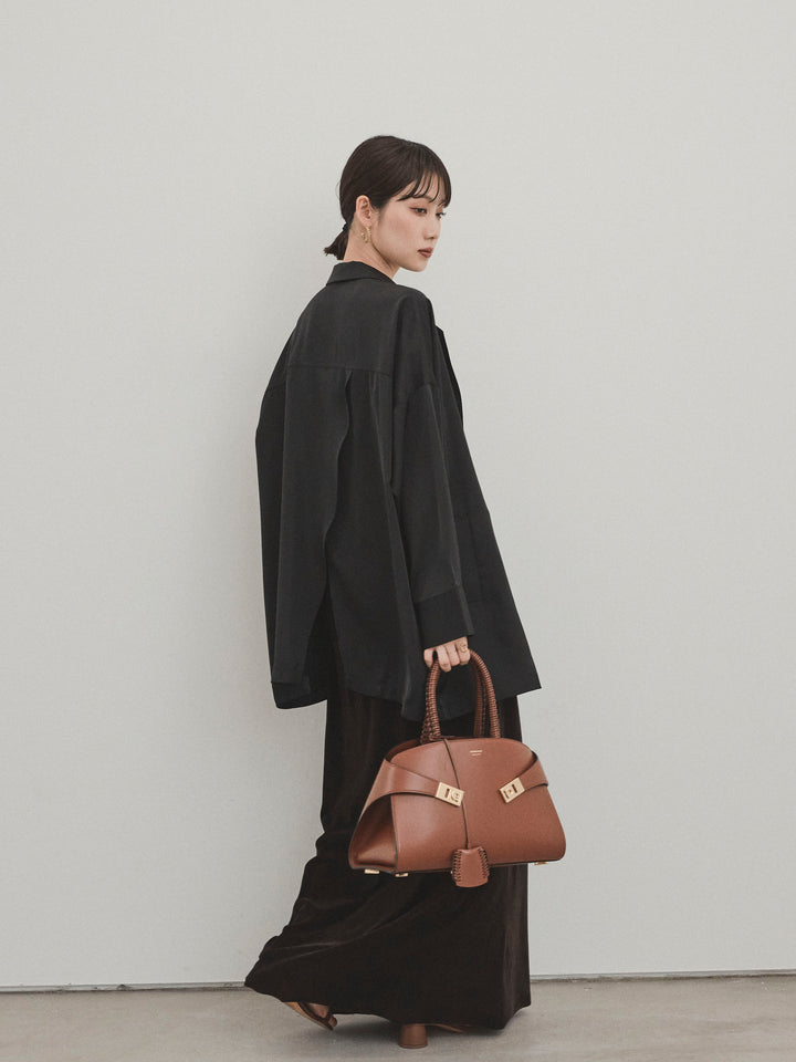 [SET] 霧面緞面外套 + 天鵝絨半身裙 (2set)