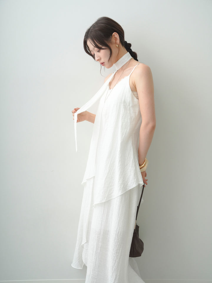 【套裝】水洗疊層設計吊帶連身裙 + 可選配件套裝（2 套）