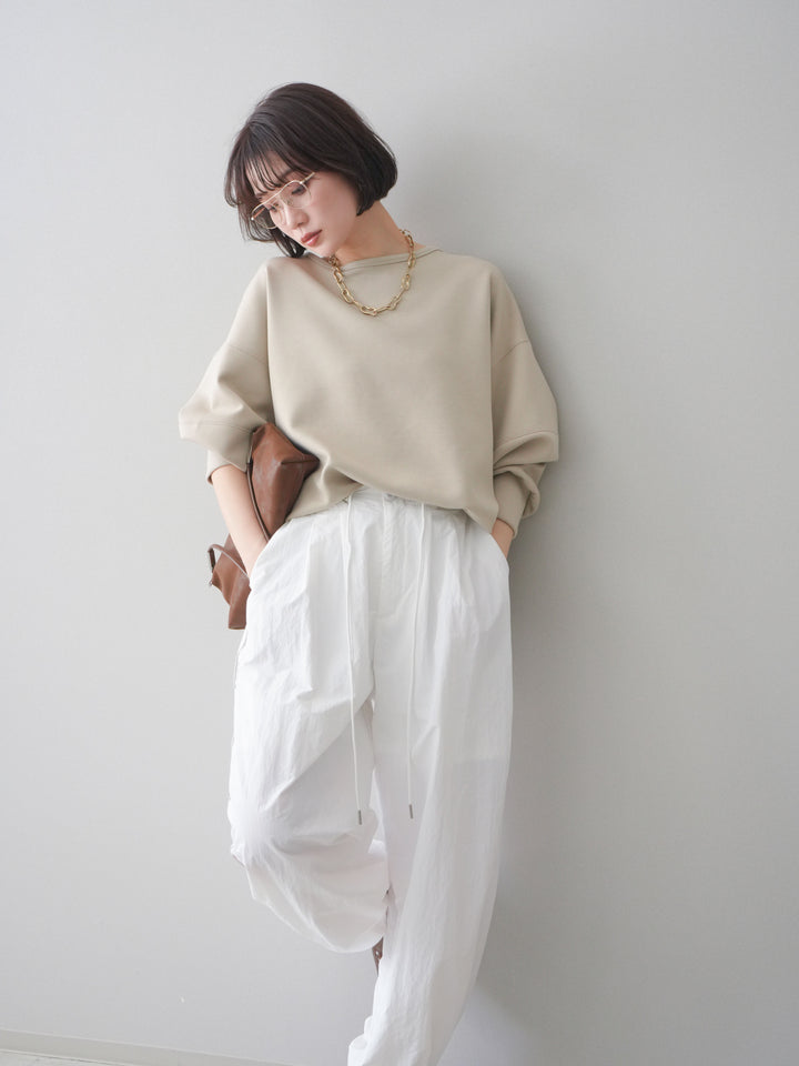 [予約]ライトポンチコクーンプルオーバー/beige