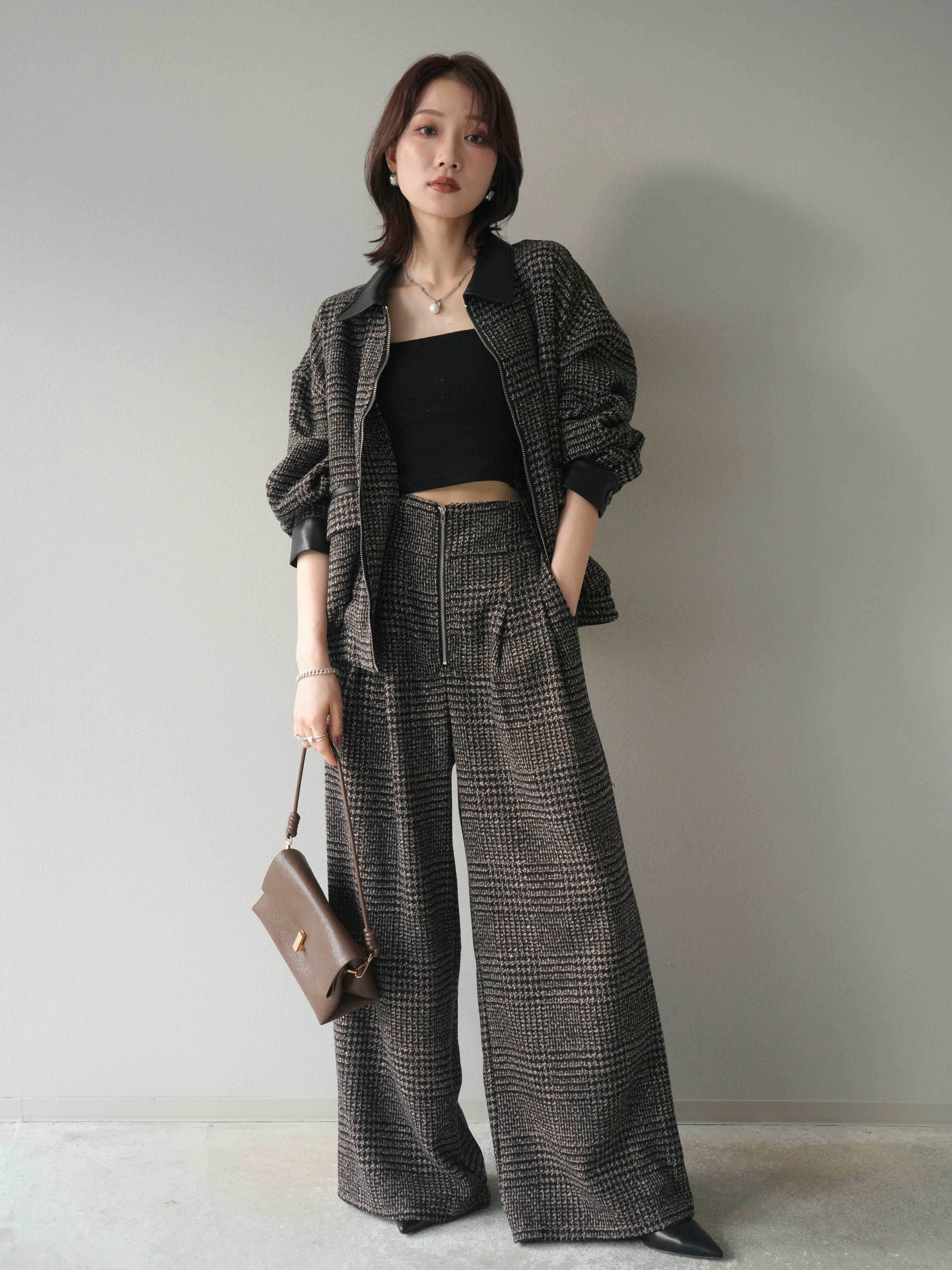 RITHIUMHOMME黒と白のツイードテーラードジャケット HARRIS TWEED ツイードジャケット ハリスツイード ジャケット